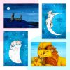 Cartes postales de Claire Lemoine. D'après des peintures aquarelle et acrylique.