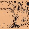 Carte découpée renard, ajourée avec une machine Cricut