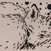 Carte découpée renard, ajourée avec une machine Cricut
