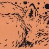 Carte découpée renard, ajourée avec une machine Cricut