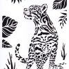 Ocelot laser noir et blanc