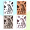 Carte découpée cricut motif ocelot