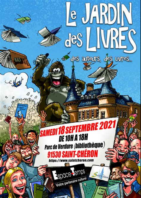 Affiche Jardin Des Livres Saint Chéron 2021